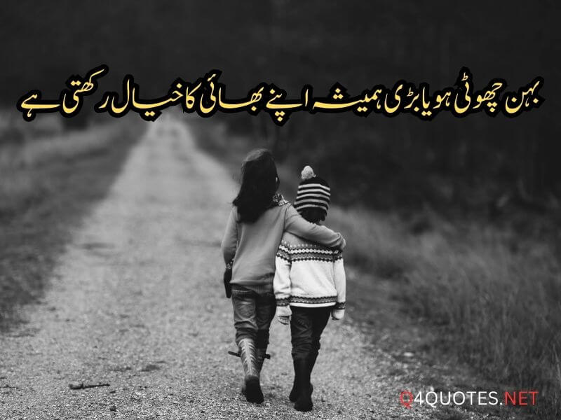 Sister and Brother Quotes in Urdu