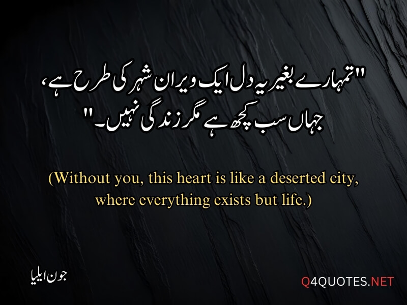 Jaun Elia Quotes in Urdu