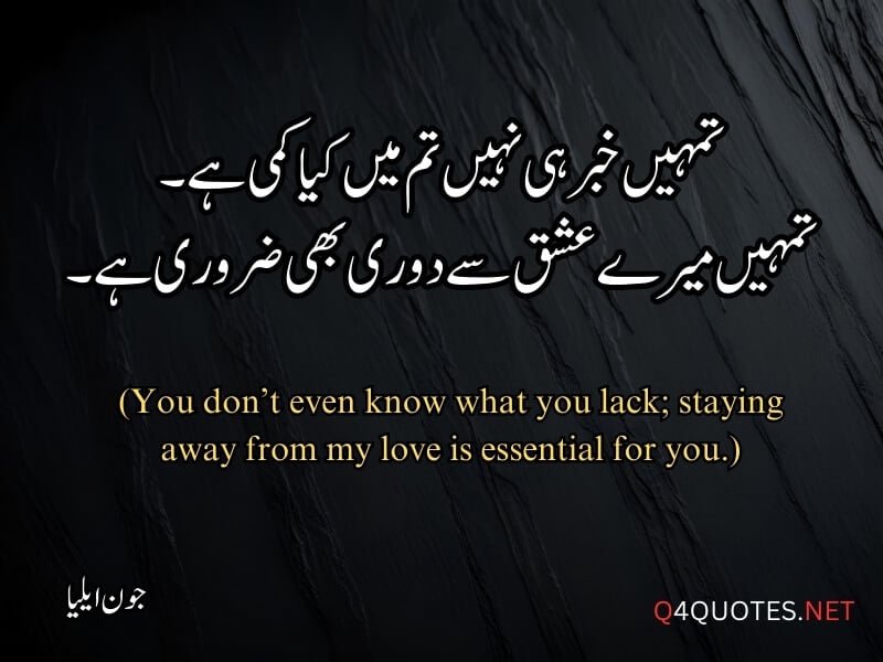 Jaun Elia Quotes in Urdu