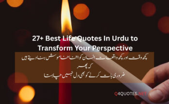 27+ Best Life Quotes In Urdu to Transform Your Perspective