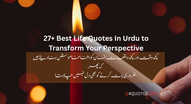 27+ Best Life Quotes In Urdu to Transform Your Perspective