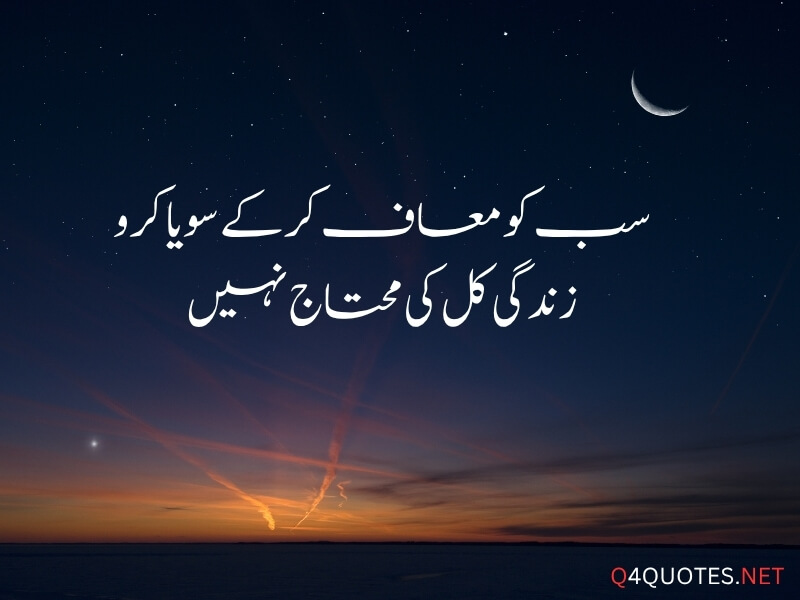 Deep Good Night Quotes In Urdu