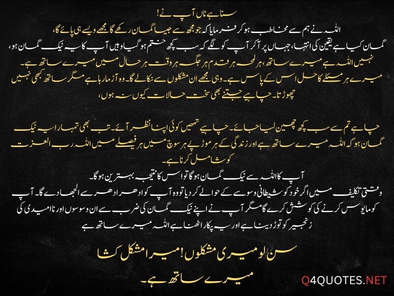 Best Islamic Quotes About Allah In Urdu 