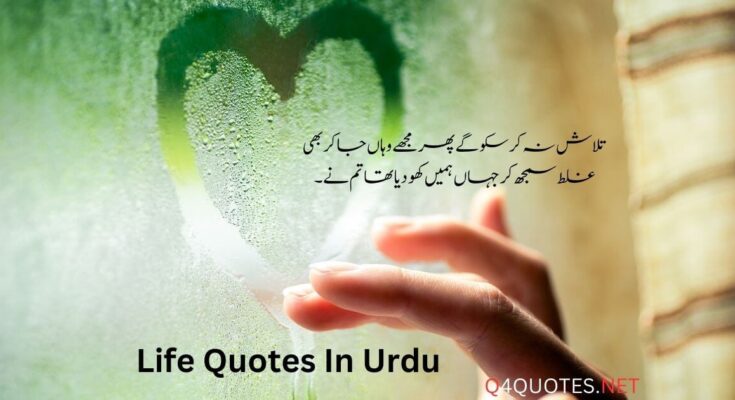 Life Quotes In Urdu
