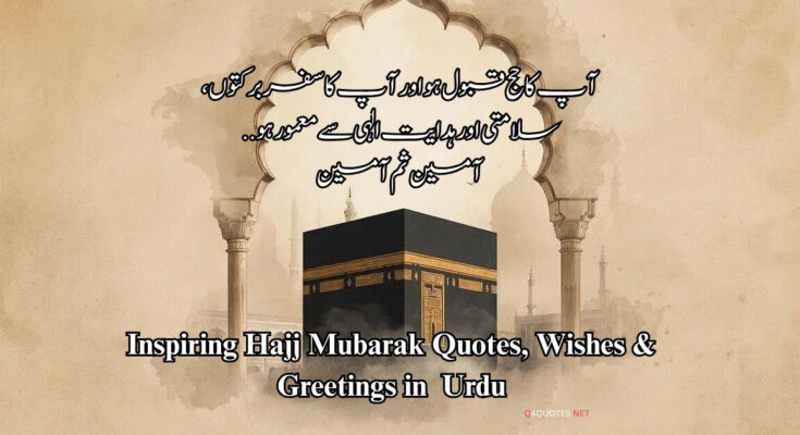 Hajj Mubarak Quotes, Wishes & Greetings in Urdu