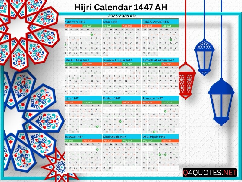 New Year 2026 Hijri Calendar