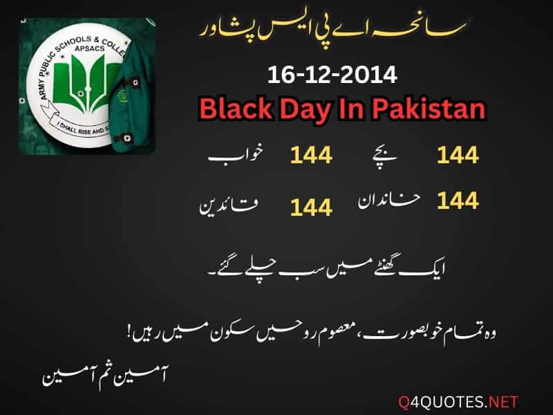 سانحہ اے پی ایس پشاور