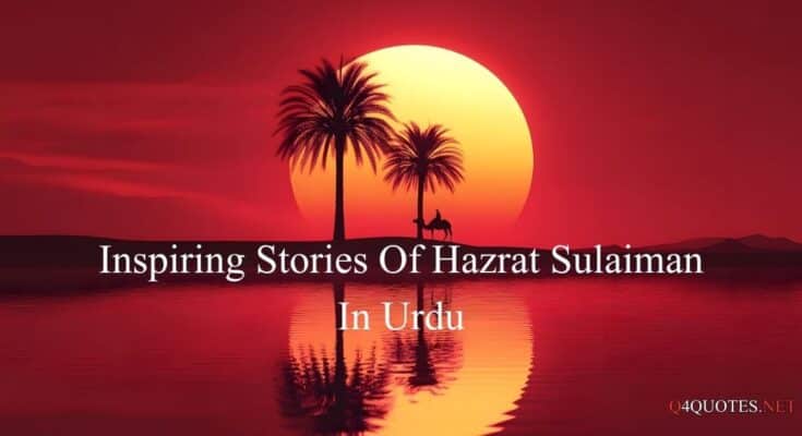Stories Of Hazrat Sulaiman In Urdu