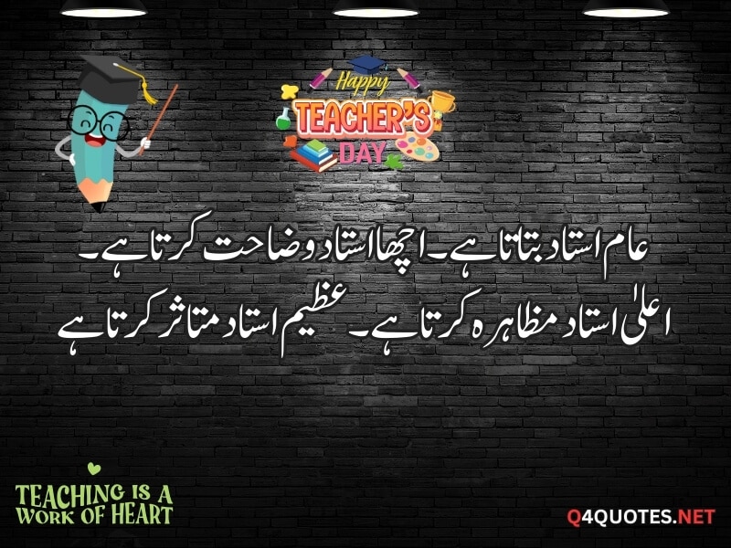 Teachers Day Quotes, Poetry & Wishes In Urdu