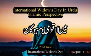 International Widow's Day In Urdu