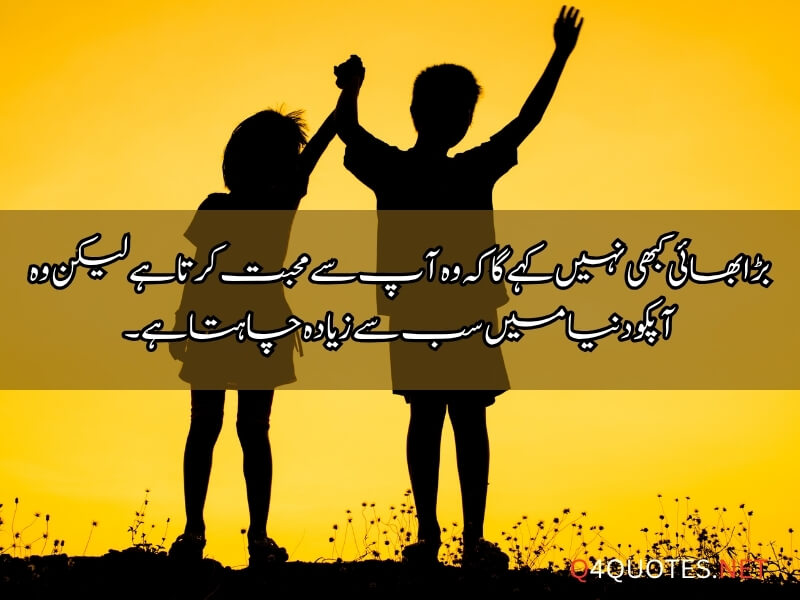 Elder Brother Quotes In Urdu
